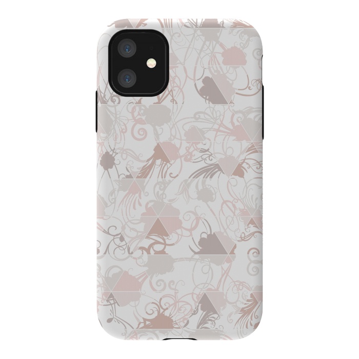 iPhone 11 StrongFit Floral geometric by Jms