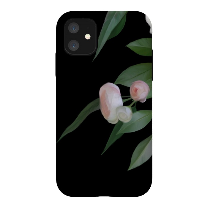 iPhone 11 StrongFit Painted roses by Elzbieta Malyska