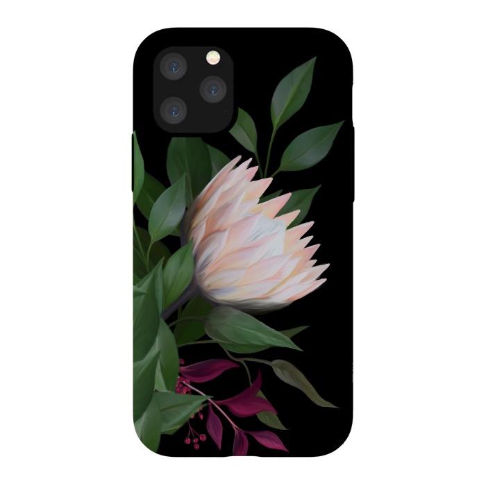 iPhone 11 Pro StrongFit Painted Protea by Elzbieta Malyska