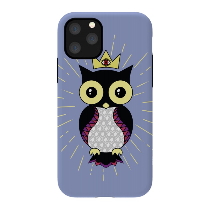 iPhone 11 Pro StrongFit All seeing owl by Laura Nagel