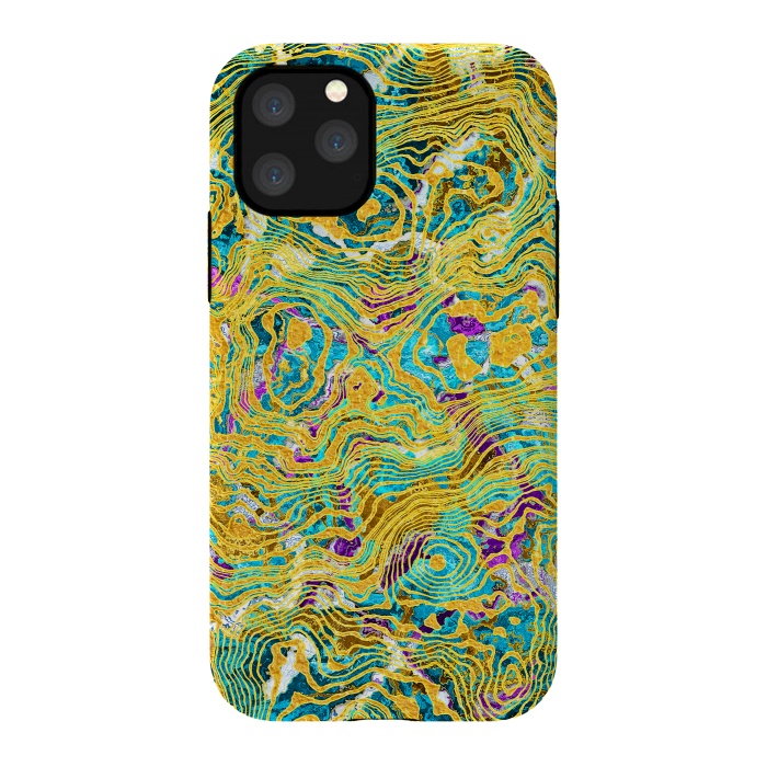 iPhone 11 Pro StrongFit Abstract Colorful Marble by Art Design Works