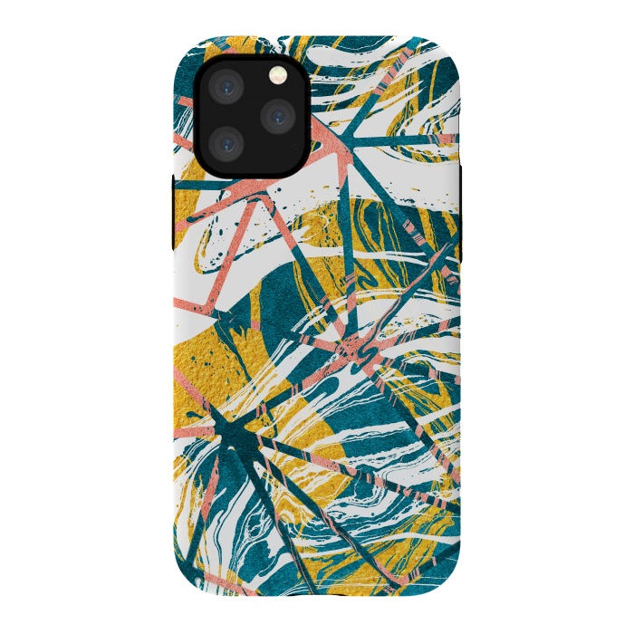 iPhone 11 Pro StrongFit Abstract Marble Waves Pattern by Art Design Works
