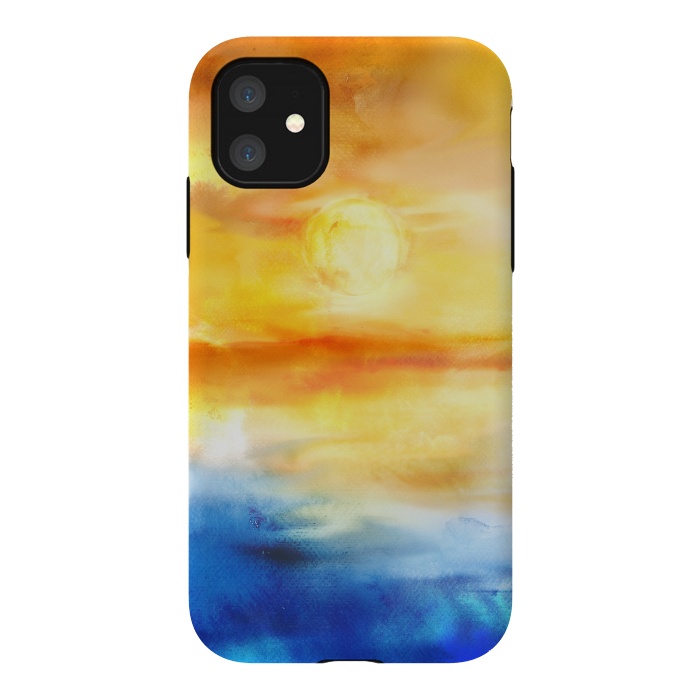 iPhone 11 StrongFit Abstract Sunset Artwork I by Art Design Works