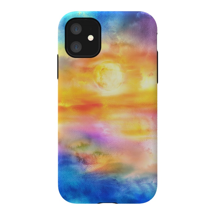 iPhone 11 StrongFit Abstract Sunset Artwork II by Art Design Works