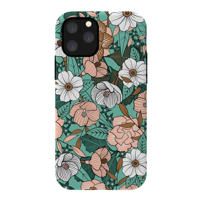 iPhone 11 Pro StrongFit Rusted Blush Garden by gingerlique