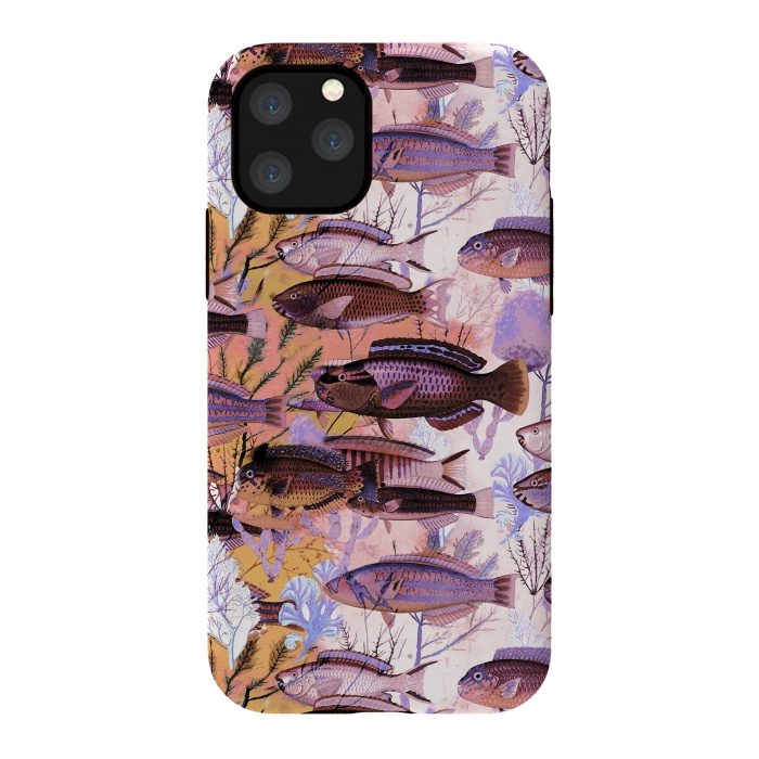 iPhone 11 Pro StrongFit Watercolor coral reef by Oana 