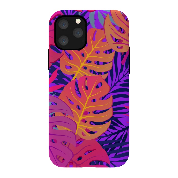 iPhone 11 Pro StrongFit Palm Trees In Summer And Neon by ArtsCase