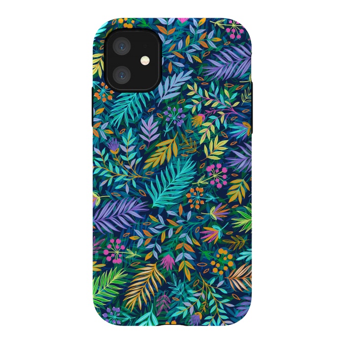 iPhone 11 StrongFit Flowers In Cold Colors by ArtsCase