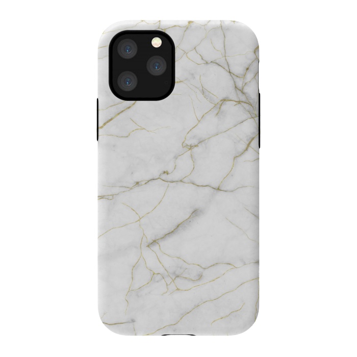 iPhone 11 Pro StrongFit White and gold marble by Jms