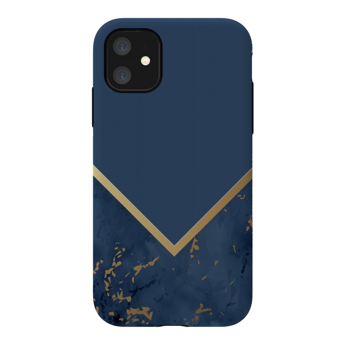 iPhone 11 StrongFit Blue Monochromatic On Marble by ArtsCase