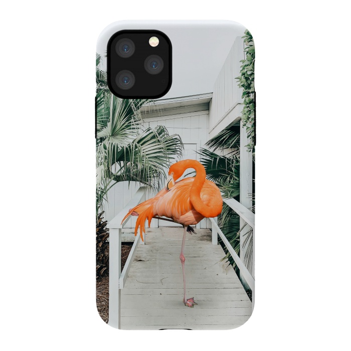 iPhone 11 Pro StrongFit Flamingo Beach House by Uma Prabhakar Gokhale