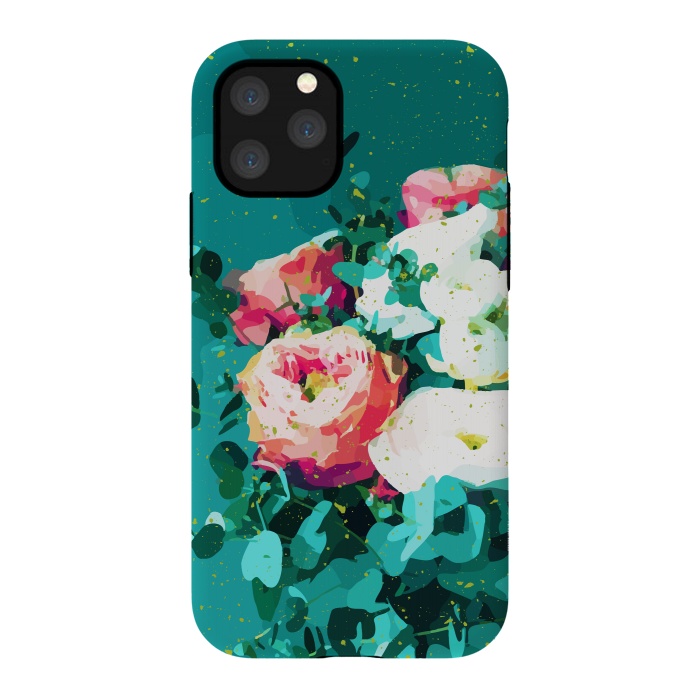 iPhone 11 Pro StrongFit Floral & Confetti by Uma Prabhakar Gokhale