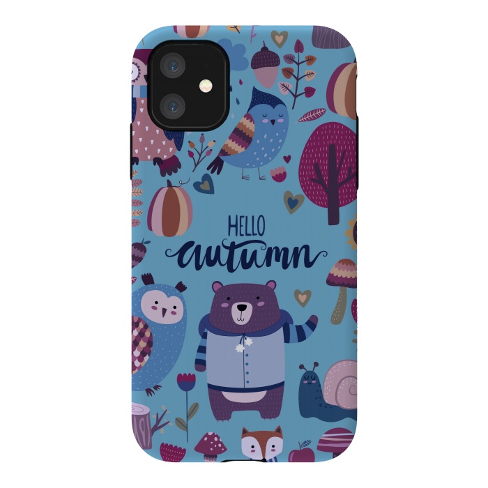 iPhone 11 StrongFit Autumn In Cold Colors by ArtsCase
