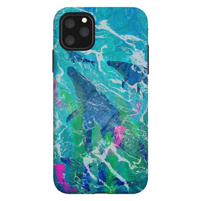 iPhone 11 Pro Max StrongFit Ocean whales by Steve Wade (Swade)