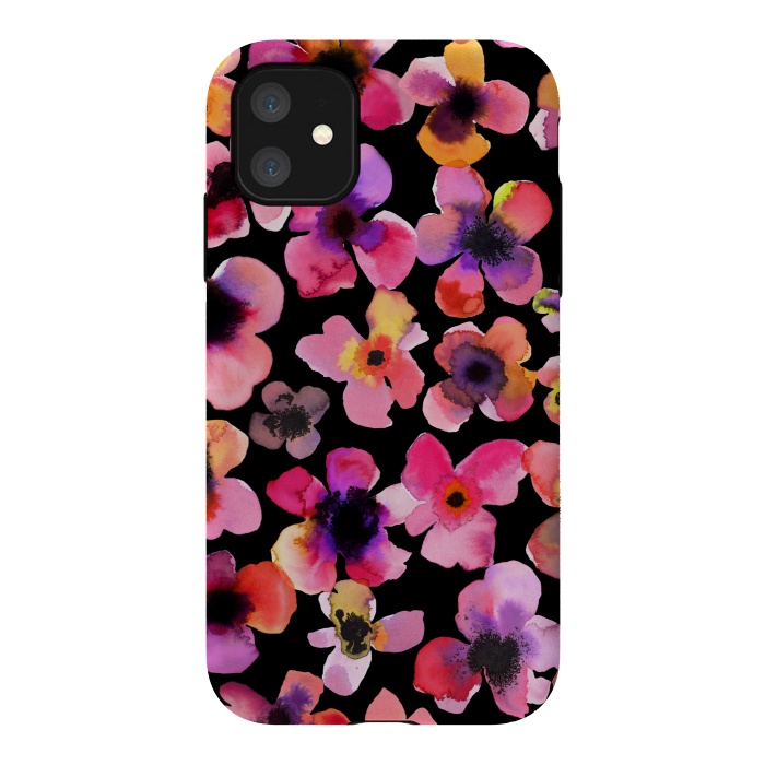 iPhone 11 StrongFit Happy Sweet Flowers by Ninola Design