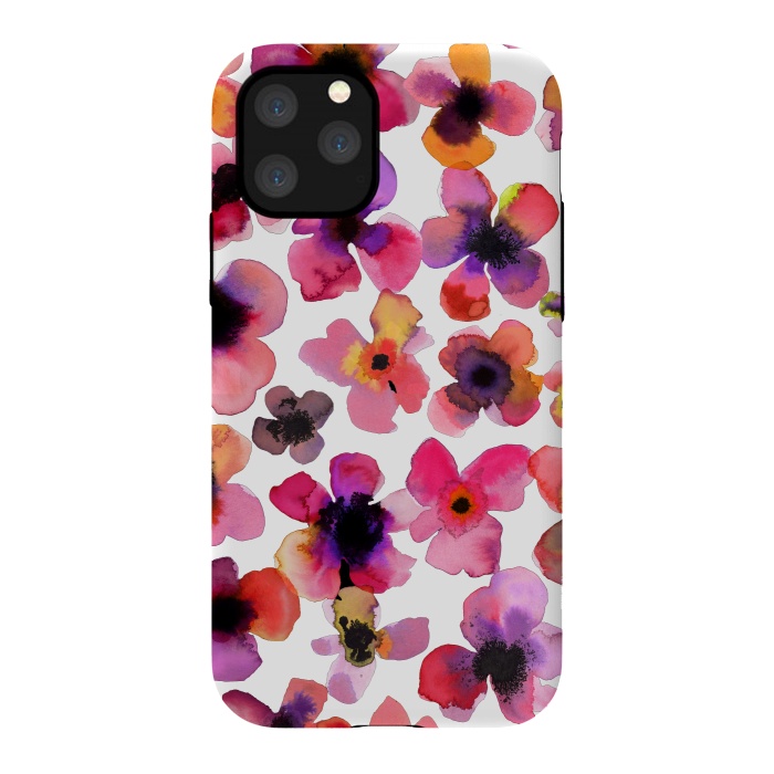 iPhone 11 Pro StrongFit Happy Sweet Vibrant Flowers by Ninola Design