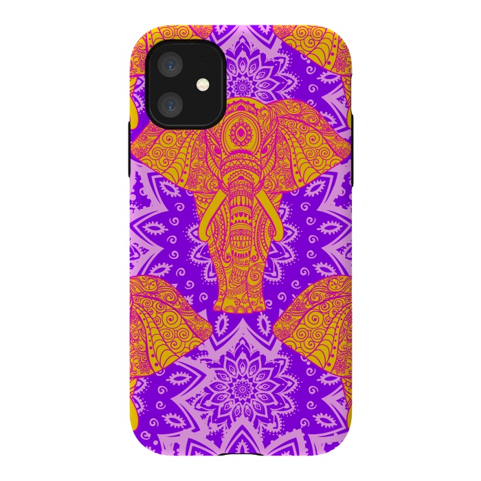 iPhone 11 StrongFit Color Elephants by ArtsCase