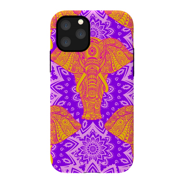iPhone 11 Pro StrongFit Color Elephants by ArtsCase