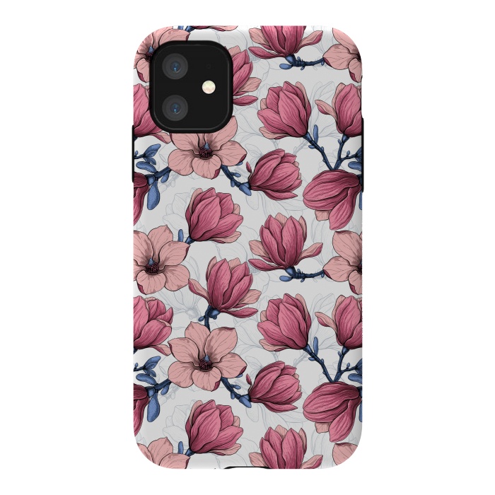 iPhone 11 StrongFit Magnolia garden by Katerina Kirilova