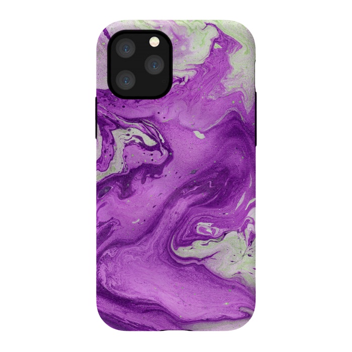 iPhone 11 Pro StrongFit Hand painted marble design Violet and beige by ArtsCase