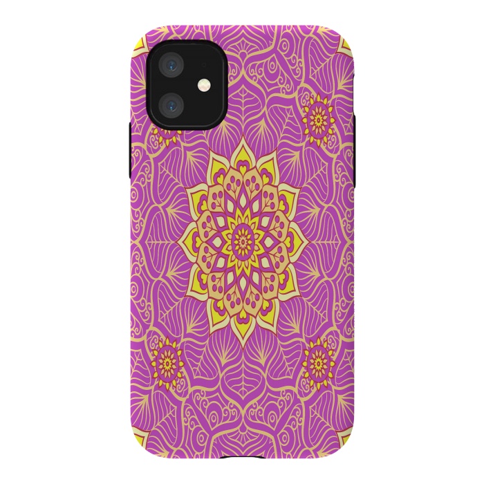 iPhone 11 StrongFit center of the universe in mandala by ArtsCase