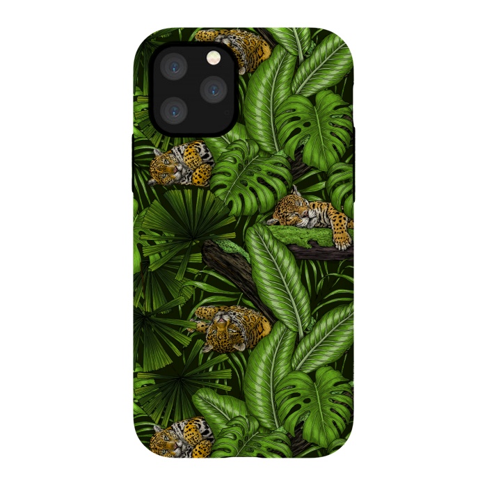 iPhone 11 Pro StrongFit Jungle kitties by Katerina Kirilova