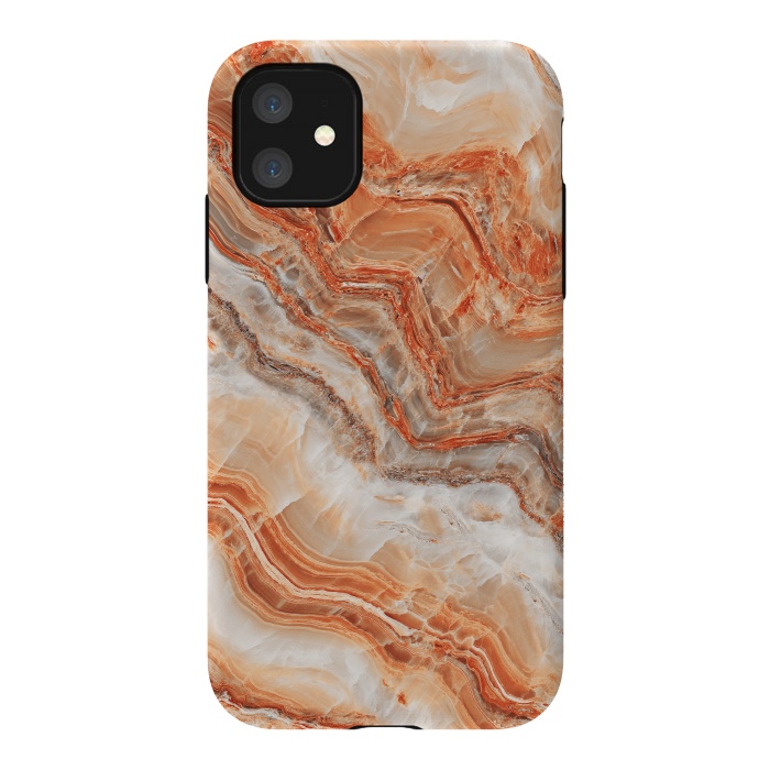 iPhone 11 StrongFit limestone in orange by ArtsCase