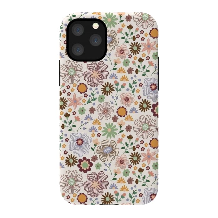 iPhone 11 Pro StrongFit Autumn Wild Bloom by TracyLucy Designs
