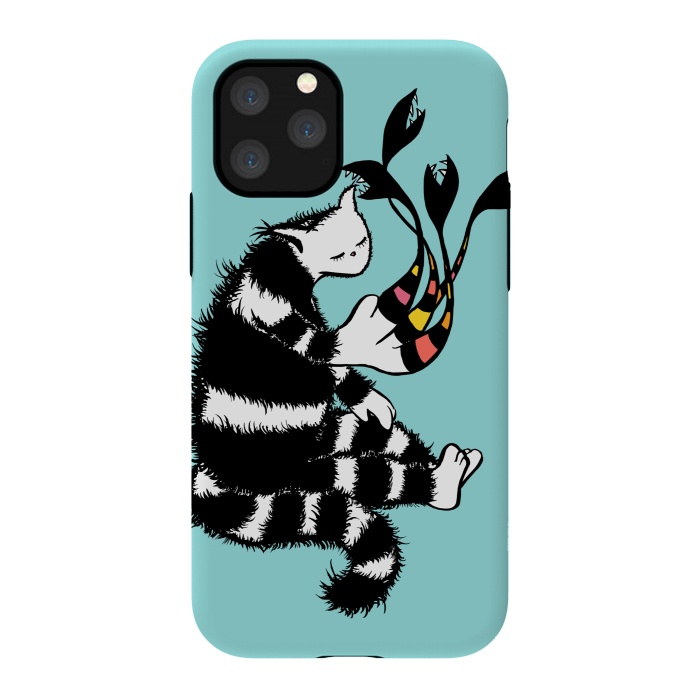 iPhone 11 Pro StrongFit Weird Cat Character With Strange Deformed Paw by Boriana Giormova