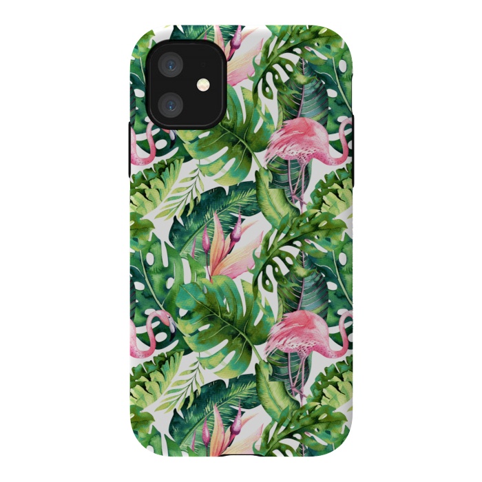 iPhone 11 StrongFit Flamingo Tropical || by Uma Prabhakar Gokhale