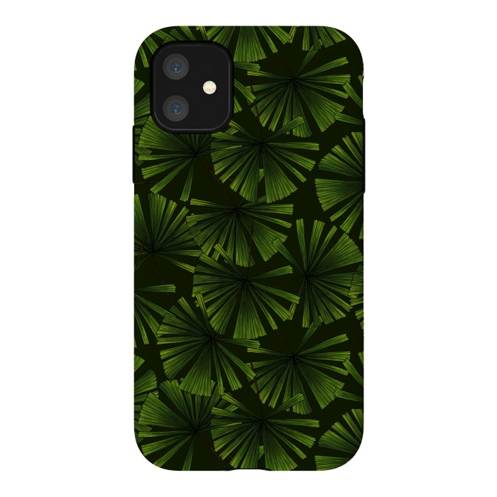 iPhone 11 StrongFit Palm leaves 2 by Katerina Kirilova
