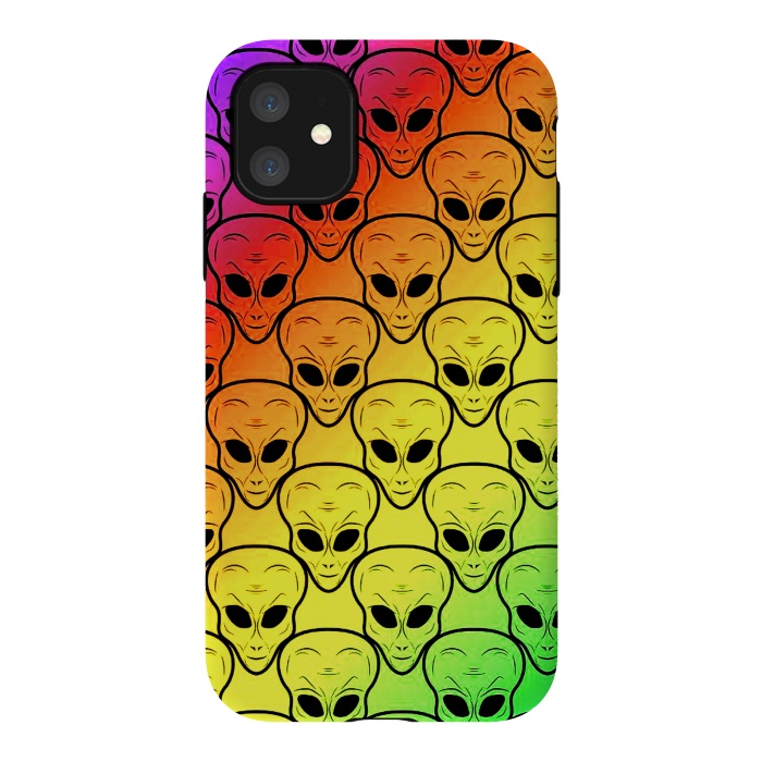 iPhone 11 StrongFit aliens by haroulita