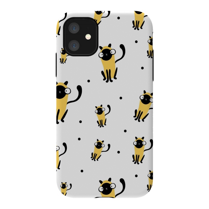 iPhone 11 StrongFit cool cats by haroulita