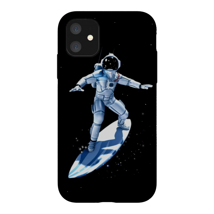 iPhone 11 StrongFit surf astronaut by haroulita