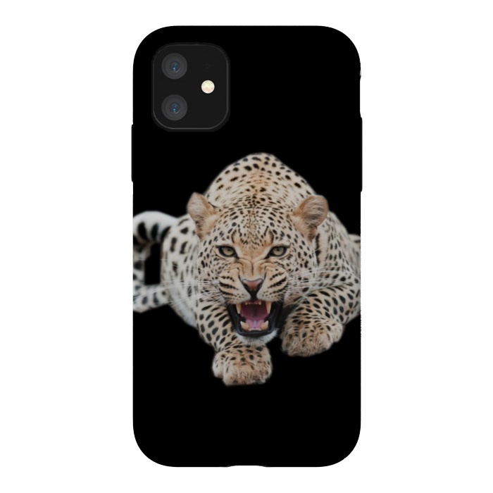 iPhone 11 StrongFit wild leopard by haroulita