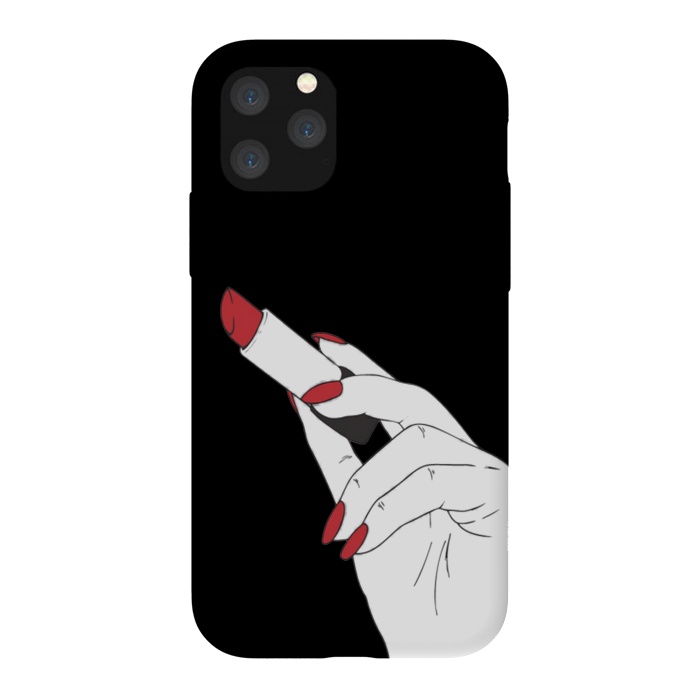 iPhone 11 Pro StrongFit red lipstick by haroulita