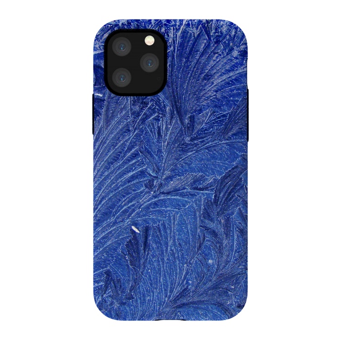 iPhone 11 Pro StrongFit blue shaded leaves by MALLIKA