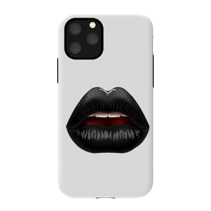 iPhone 11 Pro StrongFit black lips by haroulita
