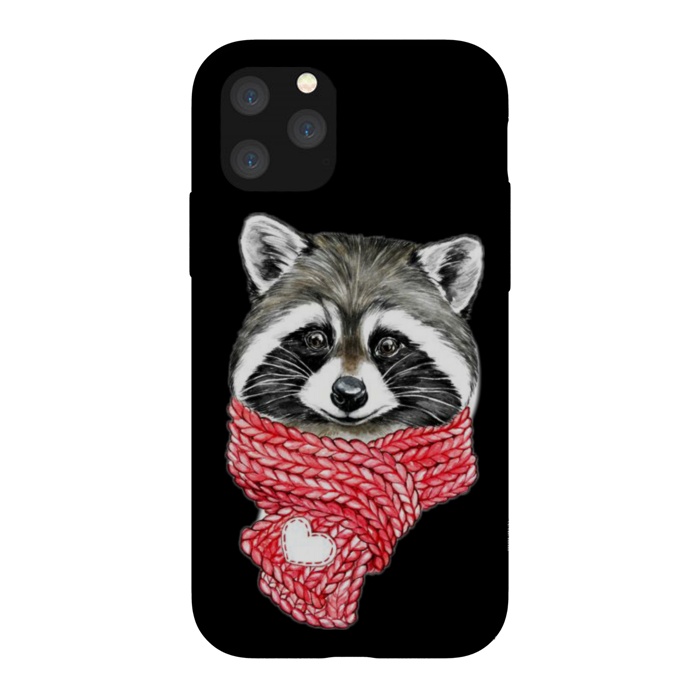 iPhone 11 Pro StrongFit cute Raccoon by haroulita