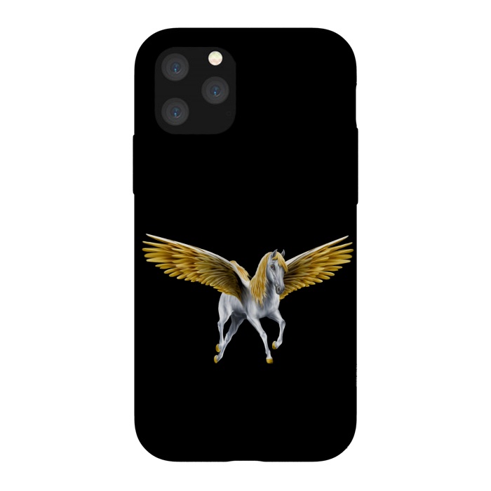iPhone 11 Pro StrongFit horse with golden wings by haroulita