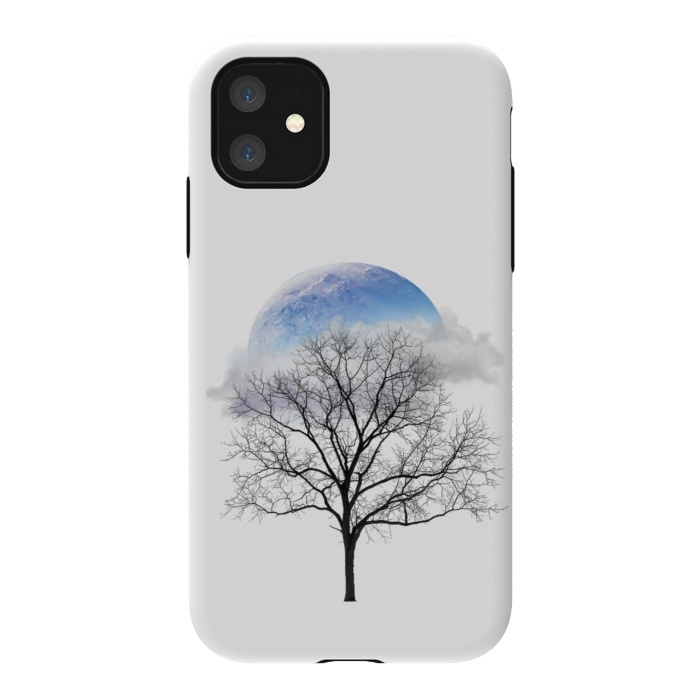 iPhone 11 StrongFit winter tree by haroulita
