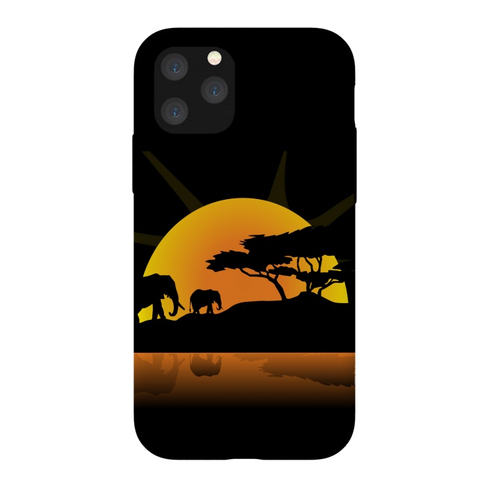 iPhone 11 Pro StrongFit african sunset by haroulita