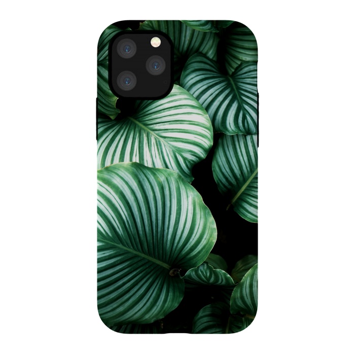 iPhone 11 Pro StrongFit tropical leaves by haroulita