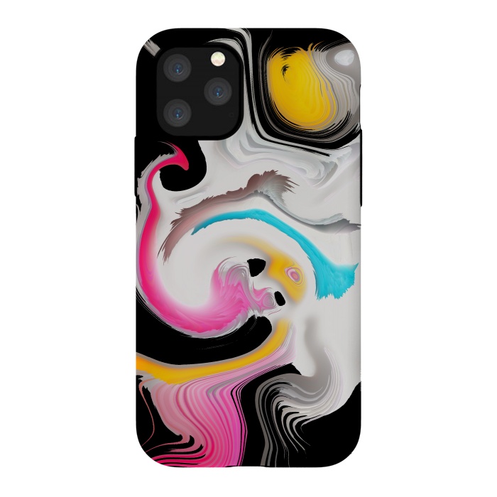 iPhone 11 Pro StrongFit fluid art waves by haroulita