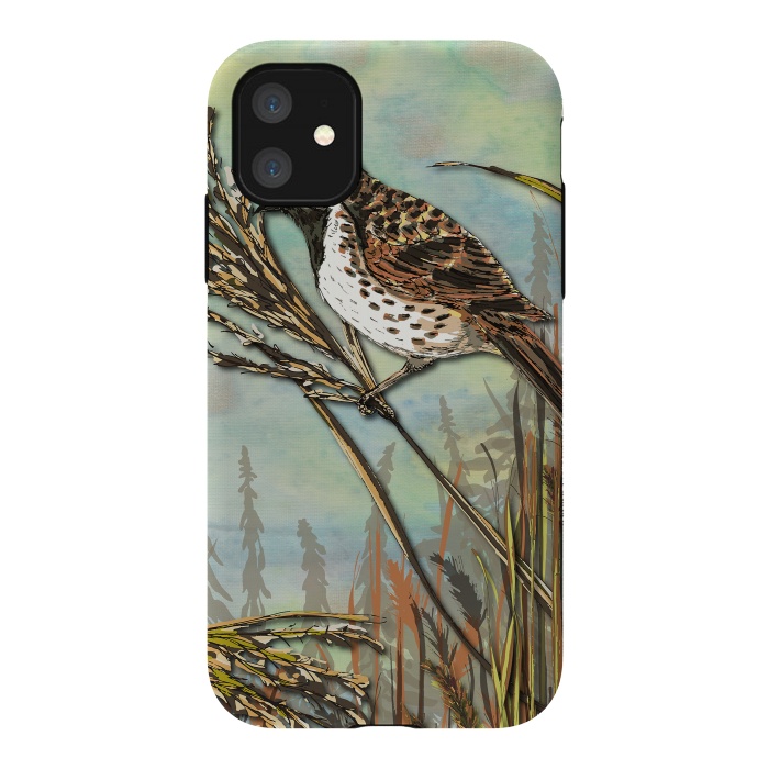 iPhone 11 StrongFit Reedbunting by Lotti Brown