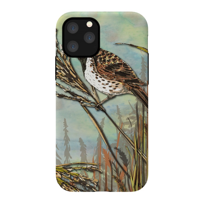 iPhone 11 Pro StrongFit Reedbunting by Lotti Brown