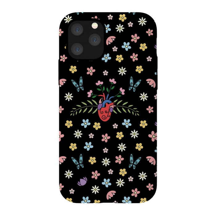 iPhone 11 Pro StrongFit Blooming heart by Laura Nagel