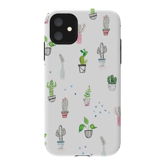 iPhone 11 StrongFit painted house plants - lauradidthis by lauradidthis