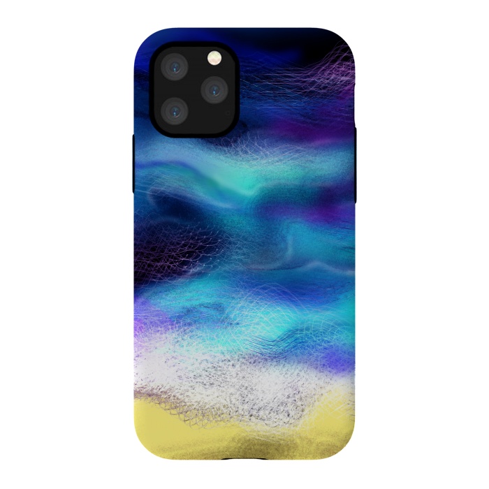 iPhone 11 Pro StrongFit Beach blue ocean sea breeze abstract art by Josie