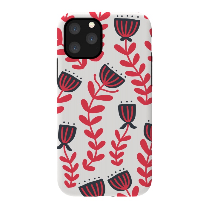 iPhone 11 Pro StrongFit Red flowers by Winston